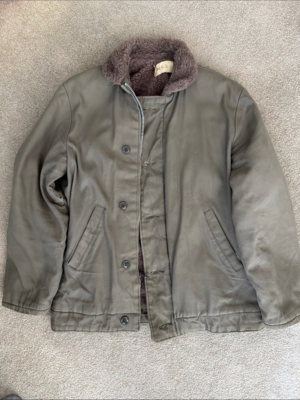 Men's Olive Green deck jacket N1-2